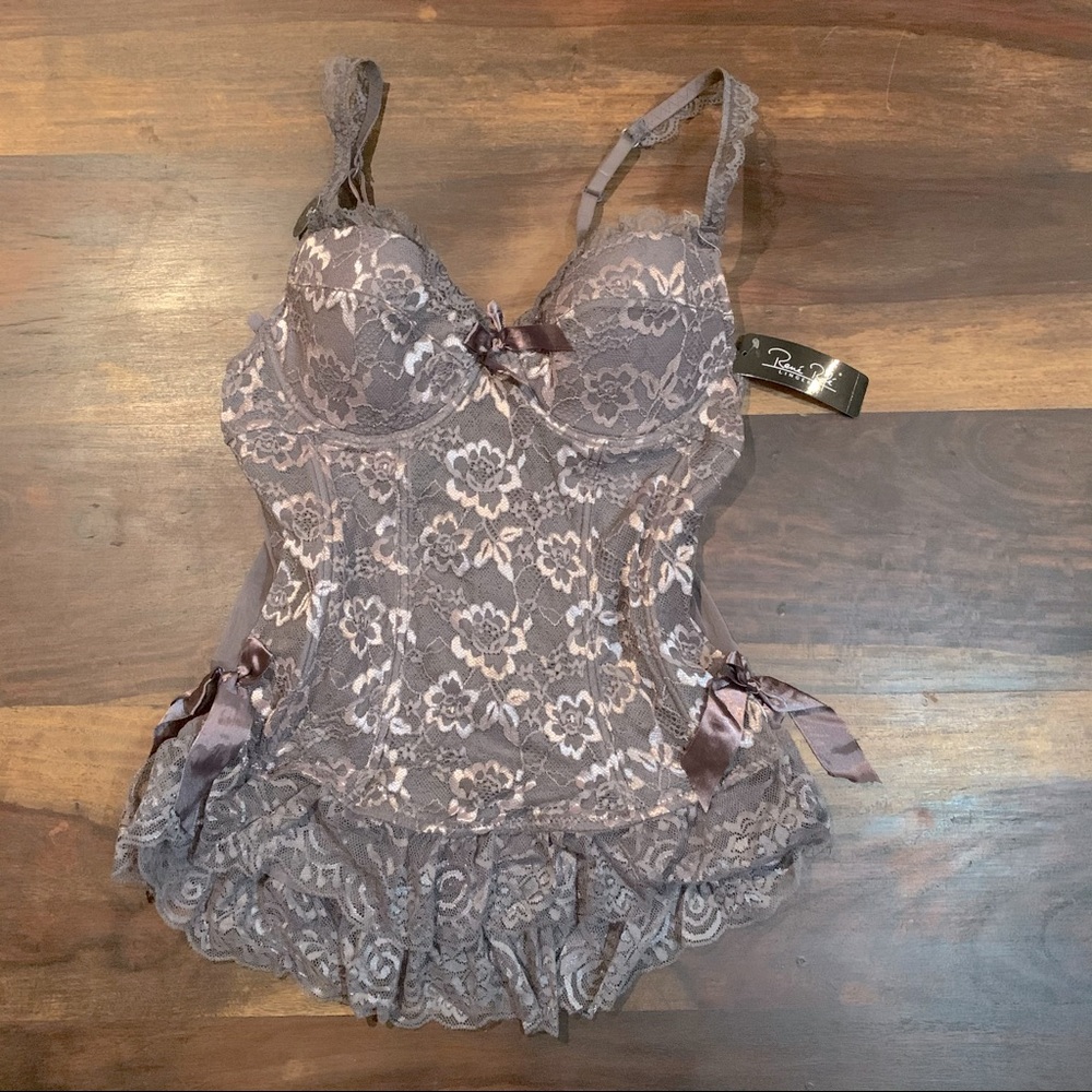 Rene Rofe Grey Lace Lingerie